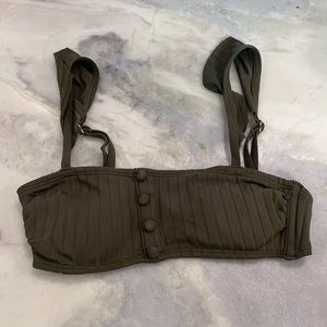 dark green swim top size XS